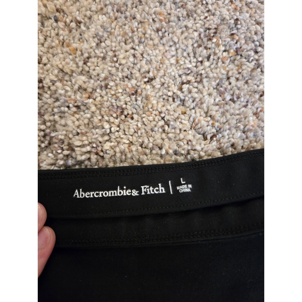 Abercrombie & Fitch Black Wide Slit Pencil Midi Skirt Large - Picture 6 of 10